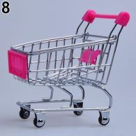 Supermarket Hand Trolley Mini Shopping Cart Deskto