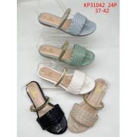 Fashion Design Comfortable Ladies Flat - Blue - Flat Slippers For Women